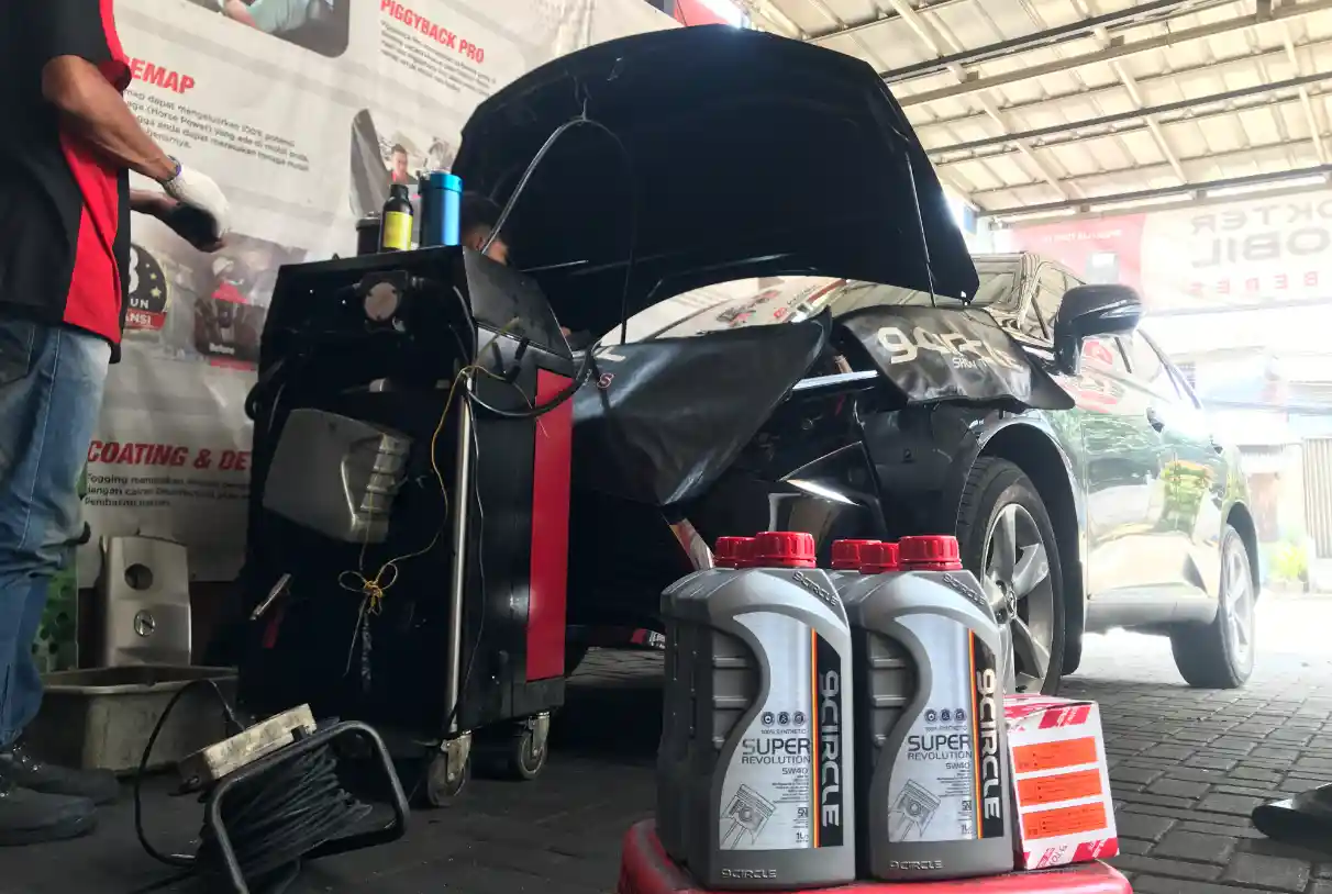 bengkel ganti oli mobil di denpasar